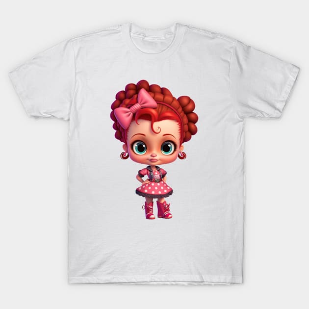 Pretty In Pink T-Shirt by TooplesArt